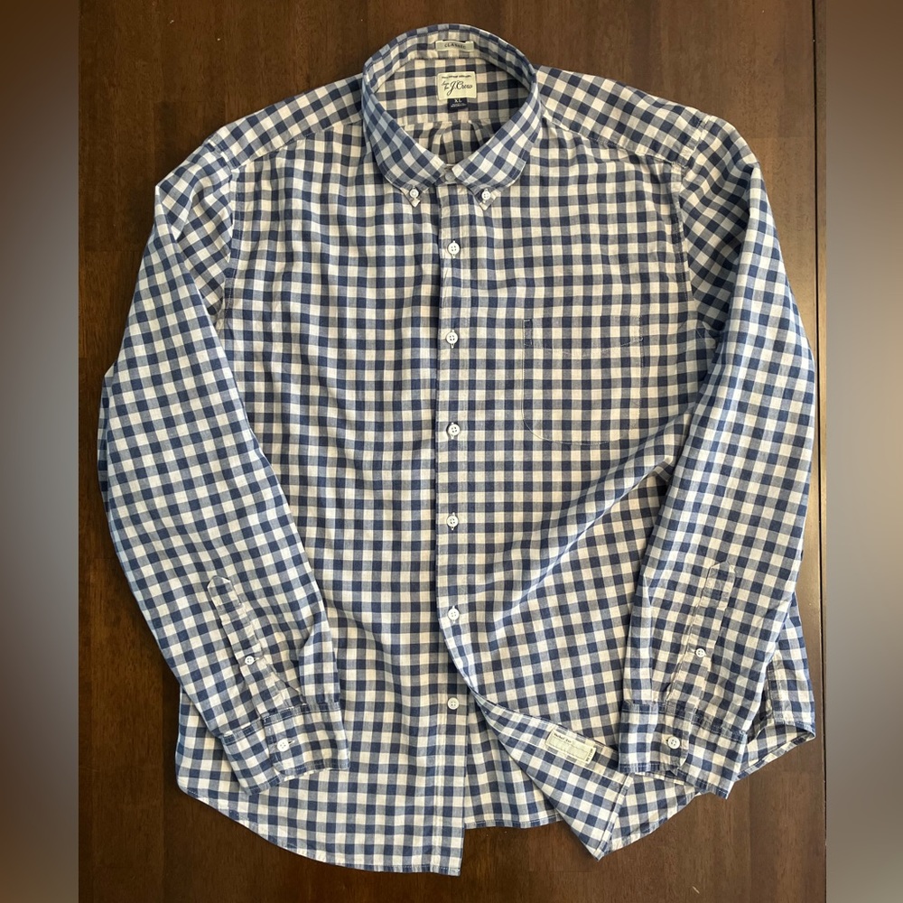 J. Crew Long Sleeve Button Down Shirt XL
